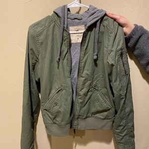 Khaki bomber jacket